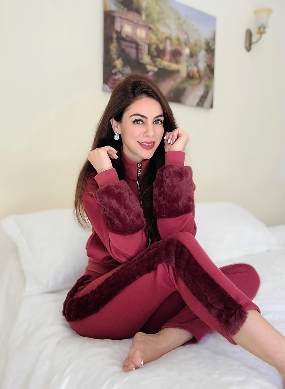 ANCHORAGE BURGANDY CO-ORD SET