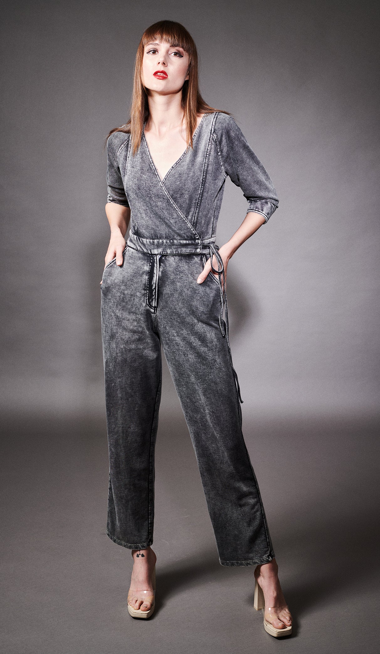 SIDI SLIMANE JUMPSUIT - ASH