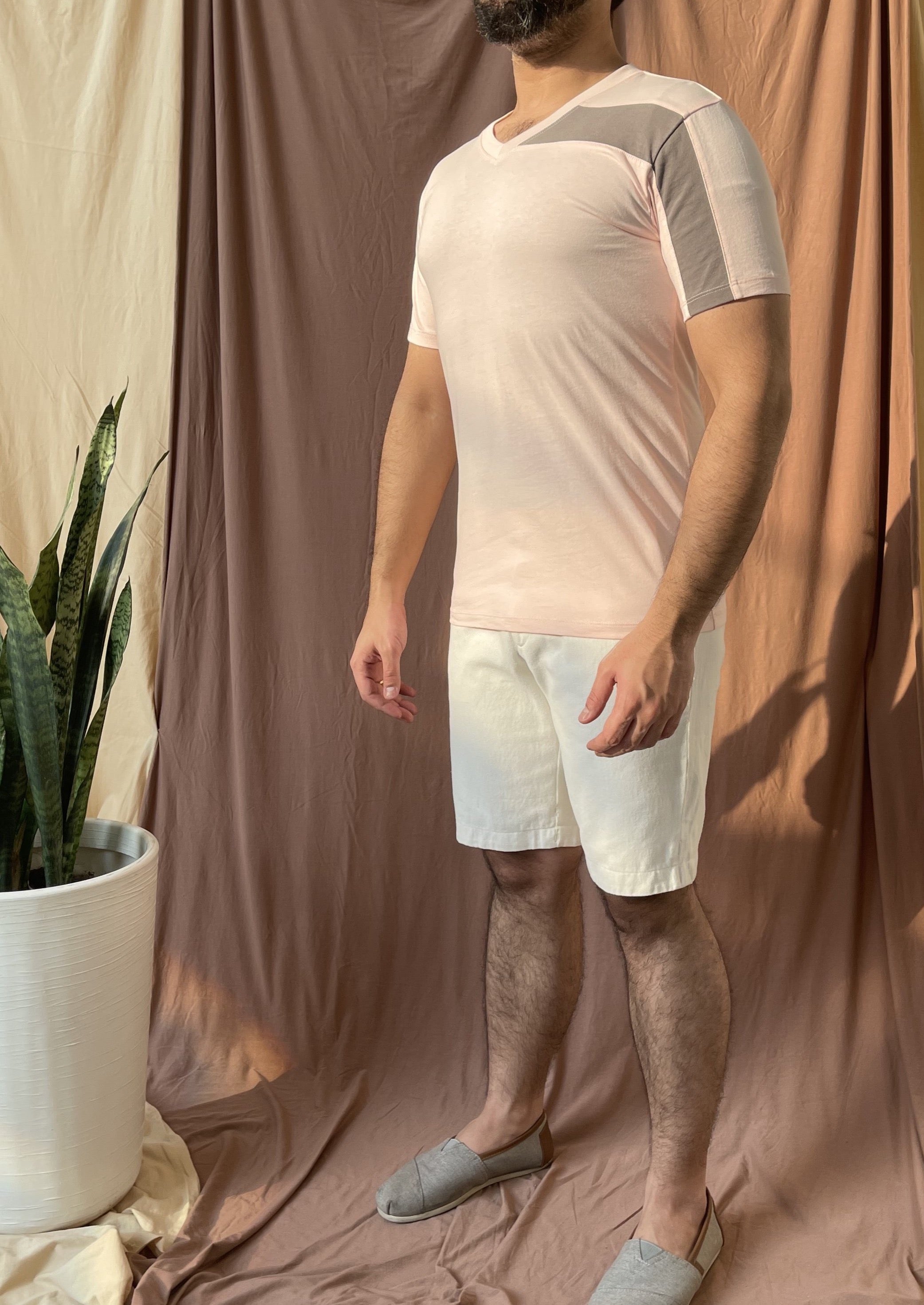 SAN VICENTE BLVD TEE BLUSH